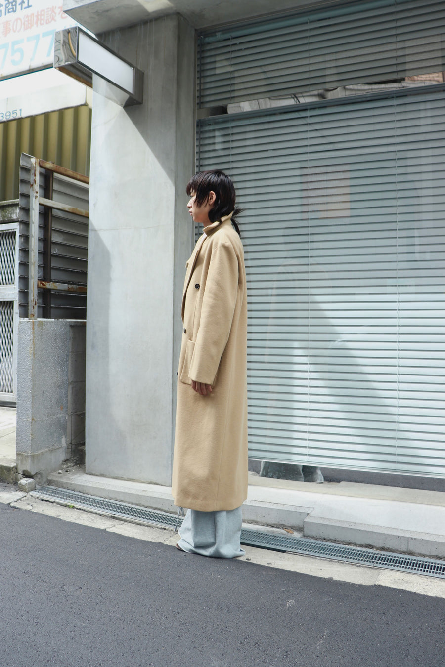 MASU  BAT COLLAR OVER COAT