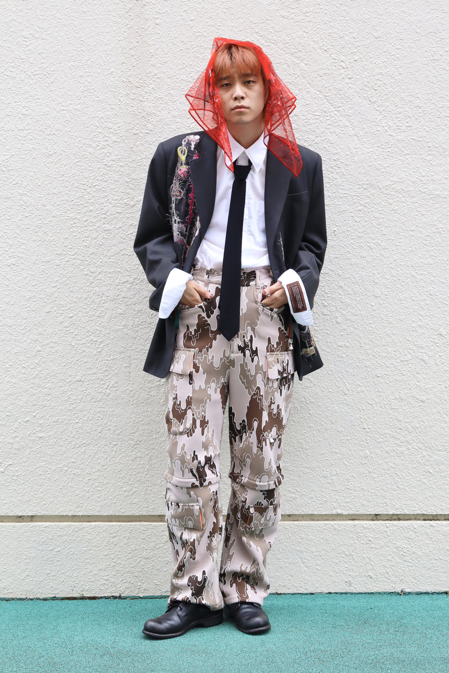 doublet  EMBROIDERED CHAIN TAILORED JACKET