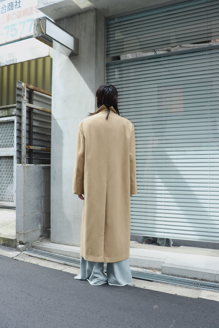 MASU  BAT COLLAR OVER COAT