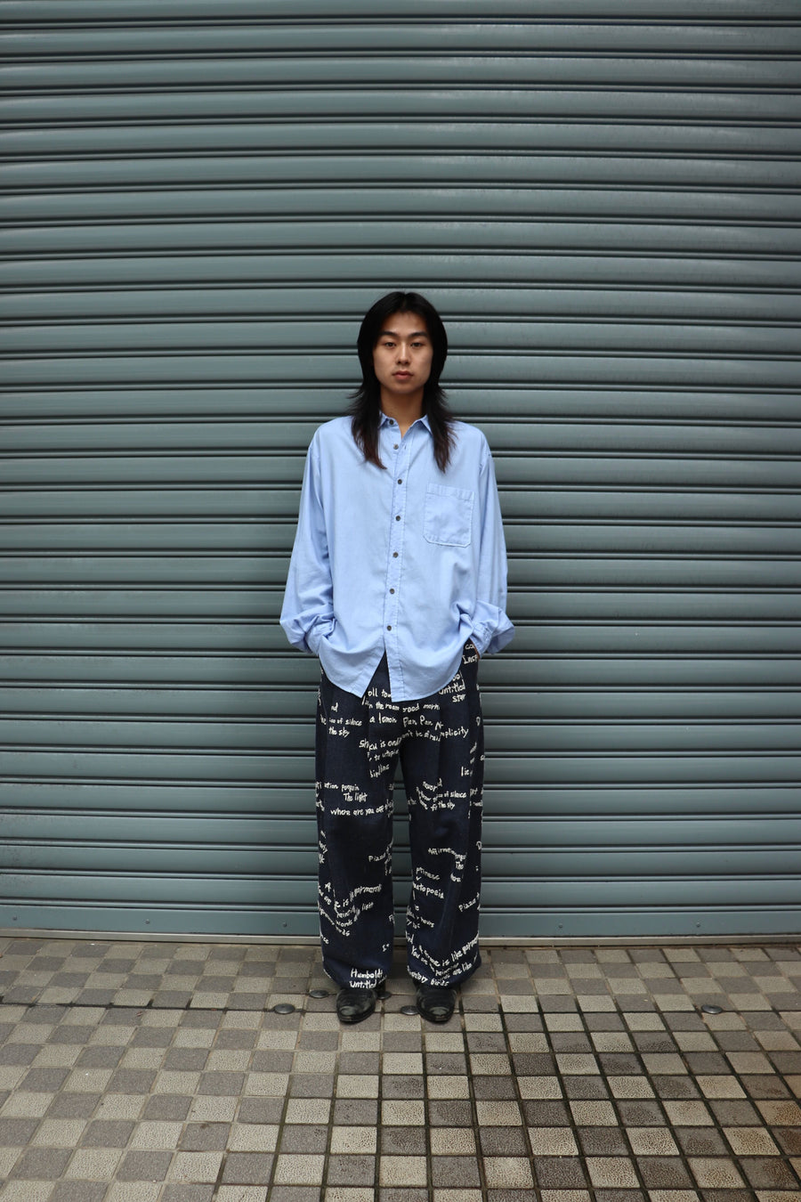 soe  Garment Dyed Dad Shirts(SAX)