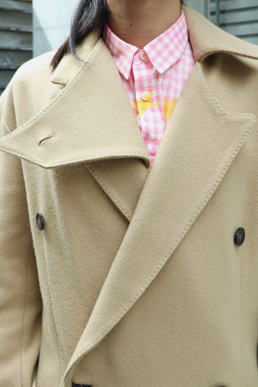 MASU  BAT COLLAR OVER COAT