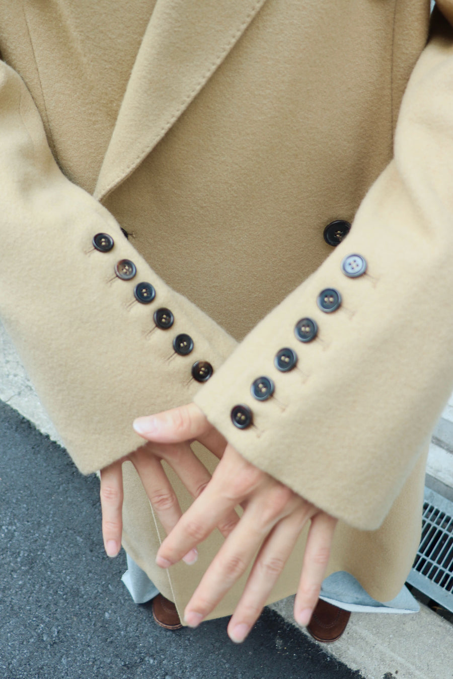 MASU  BAT COLLAR OVER COAT