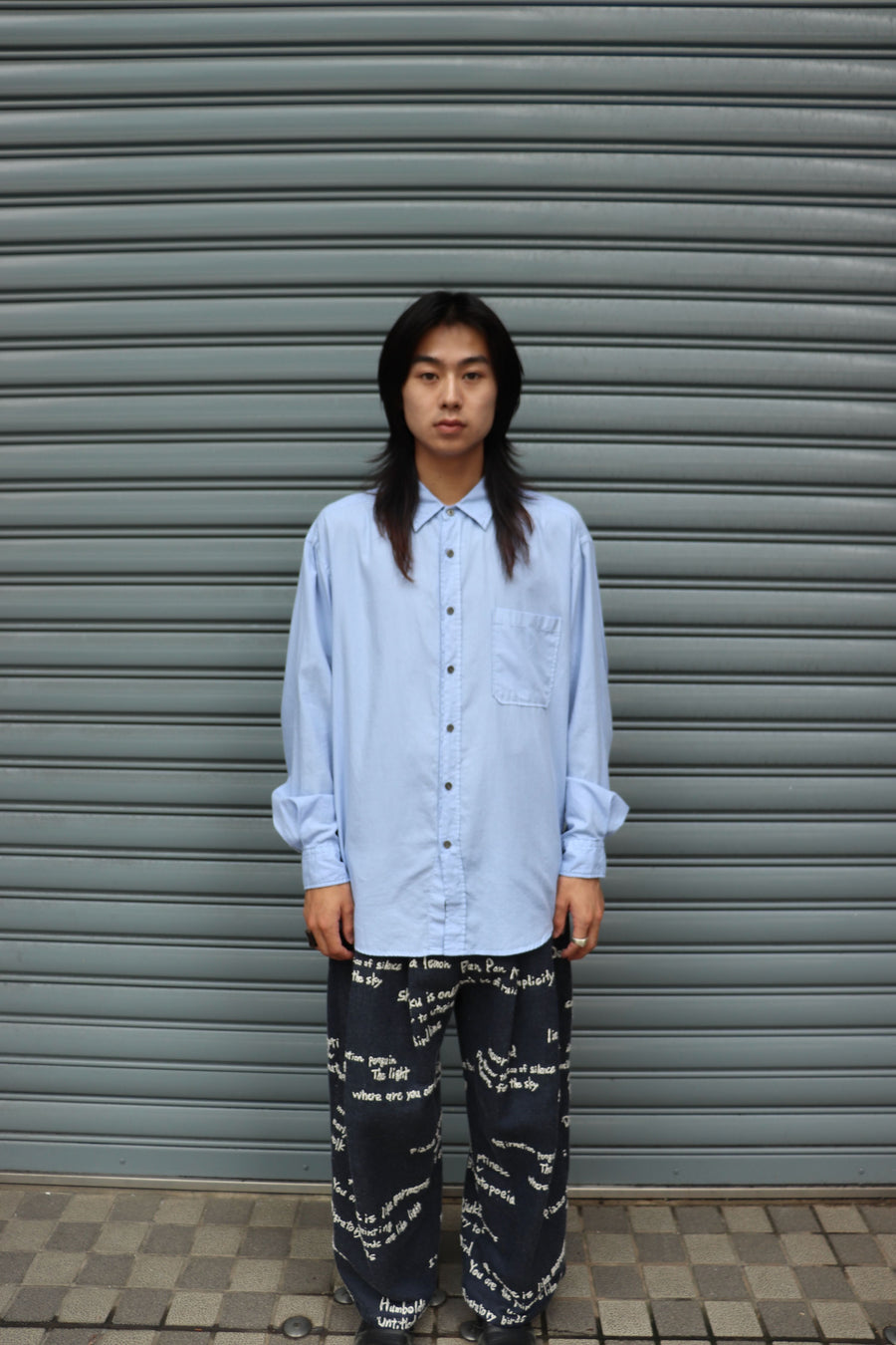 soe  Garment Dyed Dad Shirts(SAX)