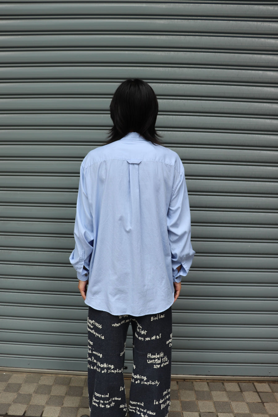 soe  Garment Dyed Dad Shirts(SAX)