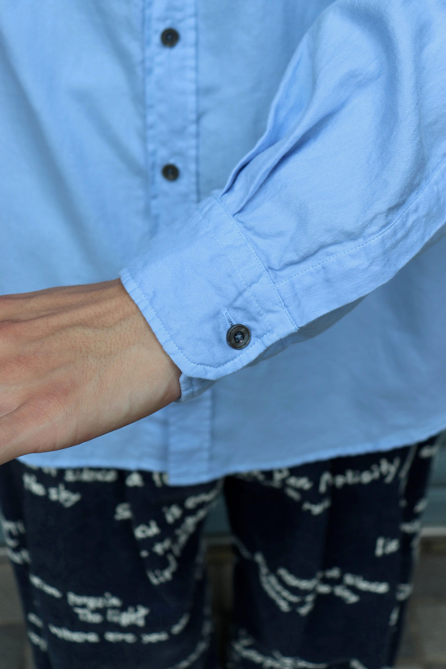 soe  Garment Dyed Dad Shirts(SAX)