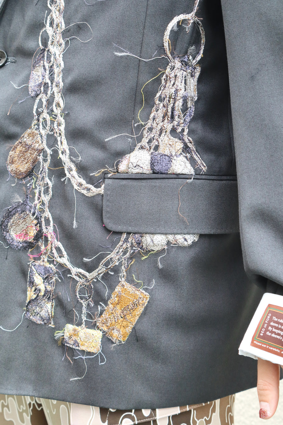 doublet  EMBROIDERED CHAIN TAILORED JACKET