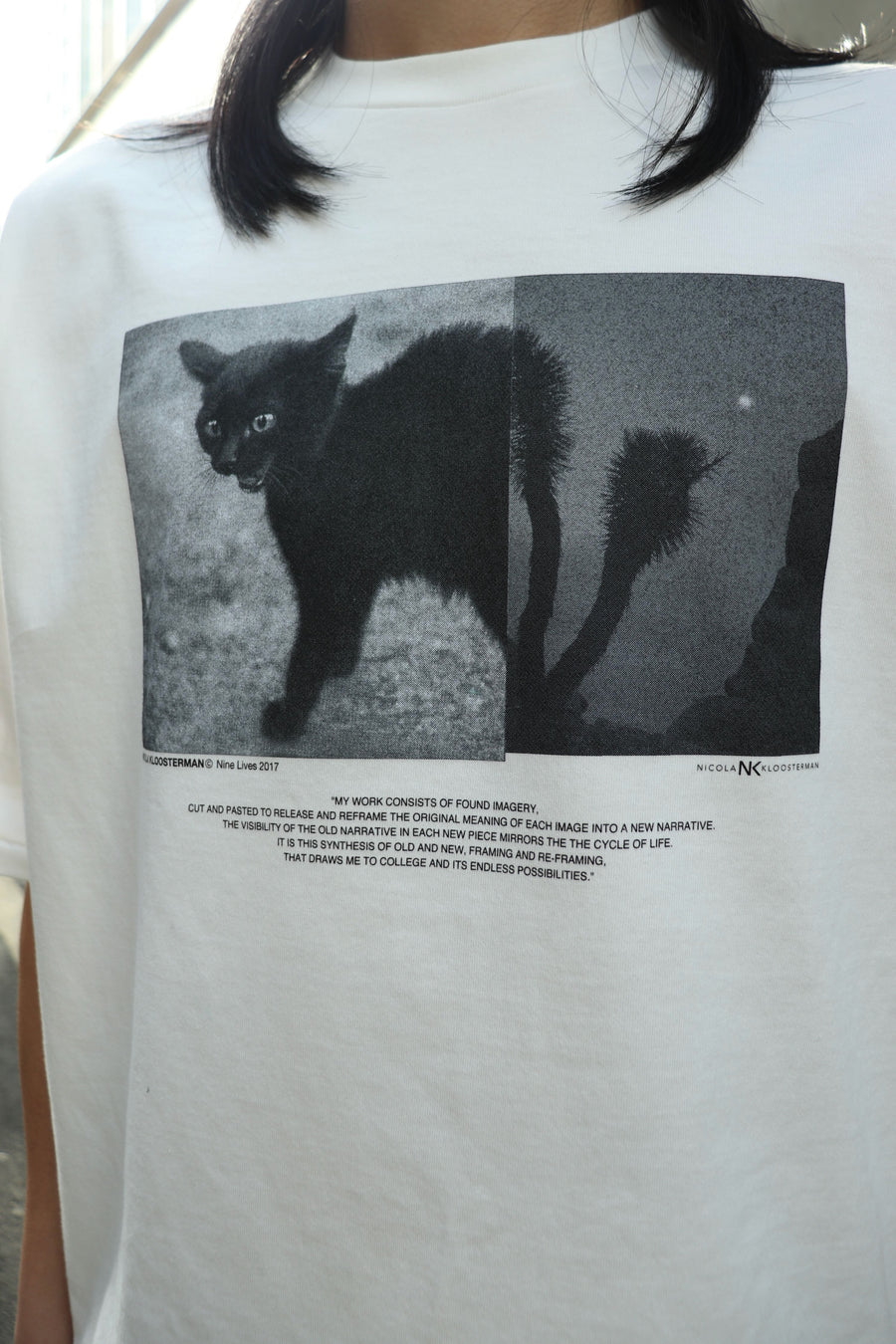 JOHN MASON SMITH × NICOLA KLOOSTERMAN  NINE LIVES S/S T-SHIRT