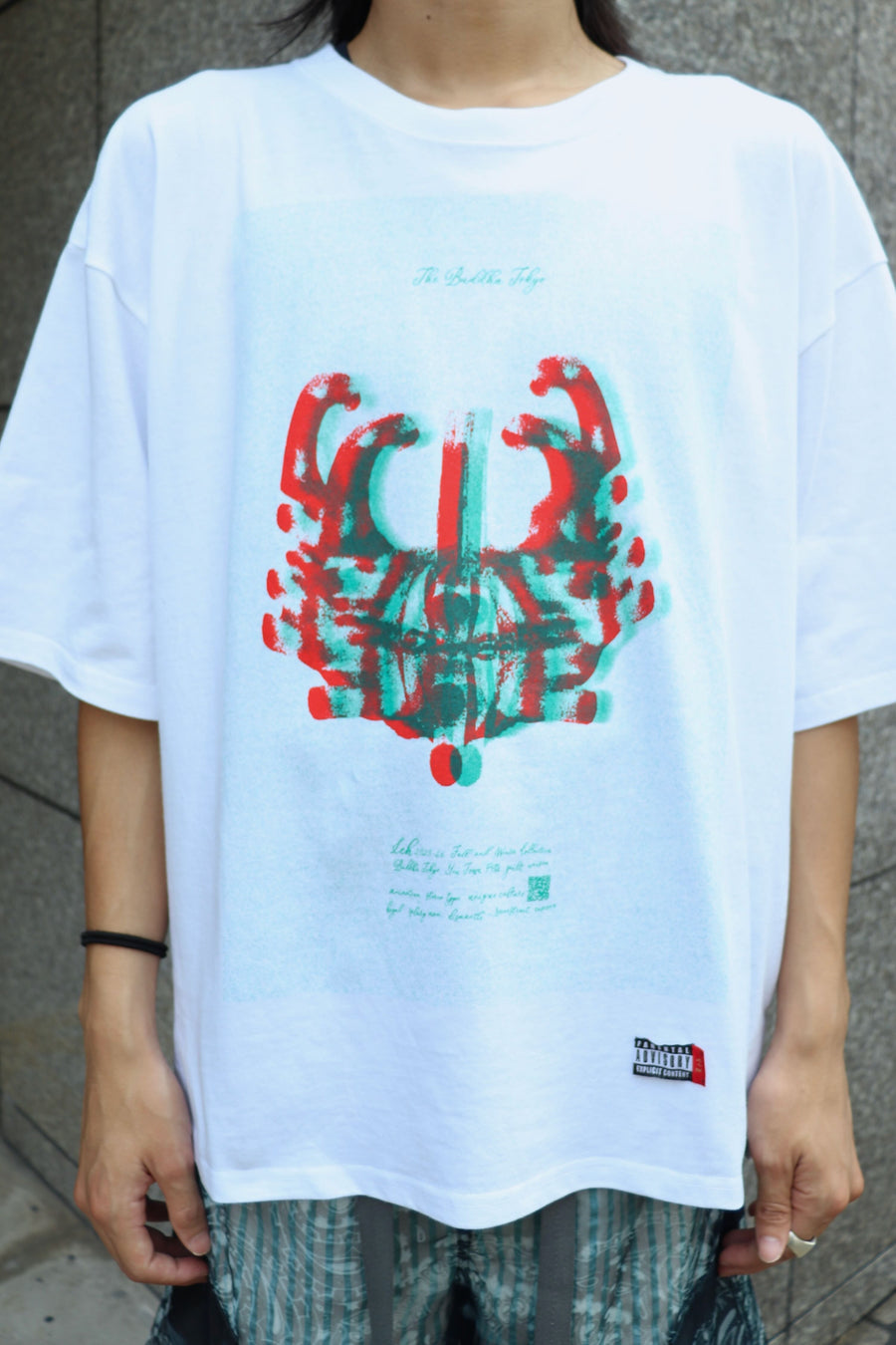 LEH  2025aw Contemporary Big Size Slit T-SH(WHITE)