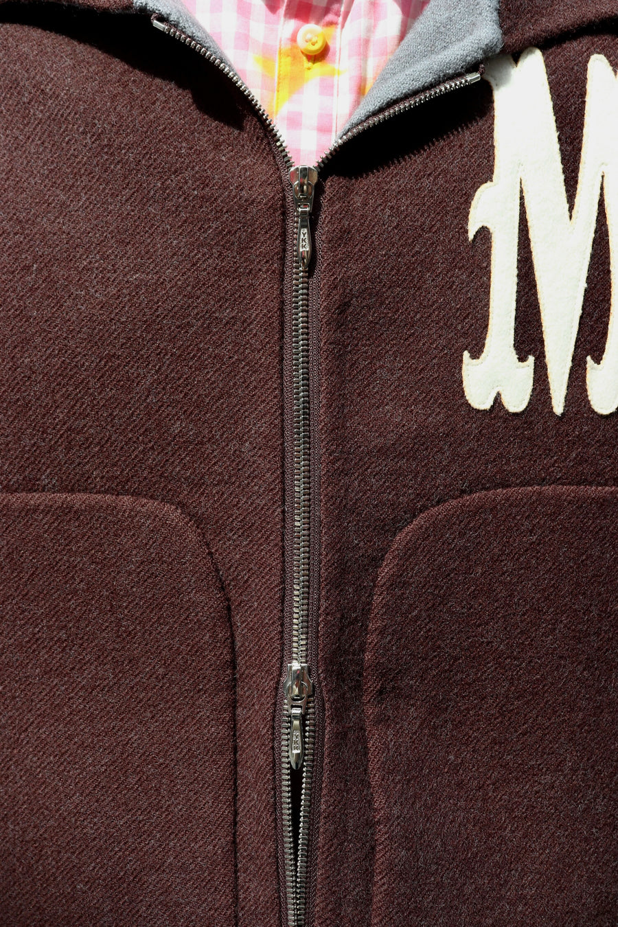 MASU  BAT COLLAR ZIP-UP JACKET(BROWN)