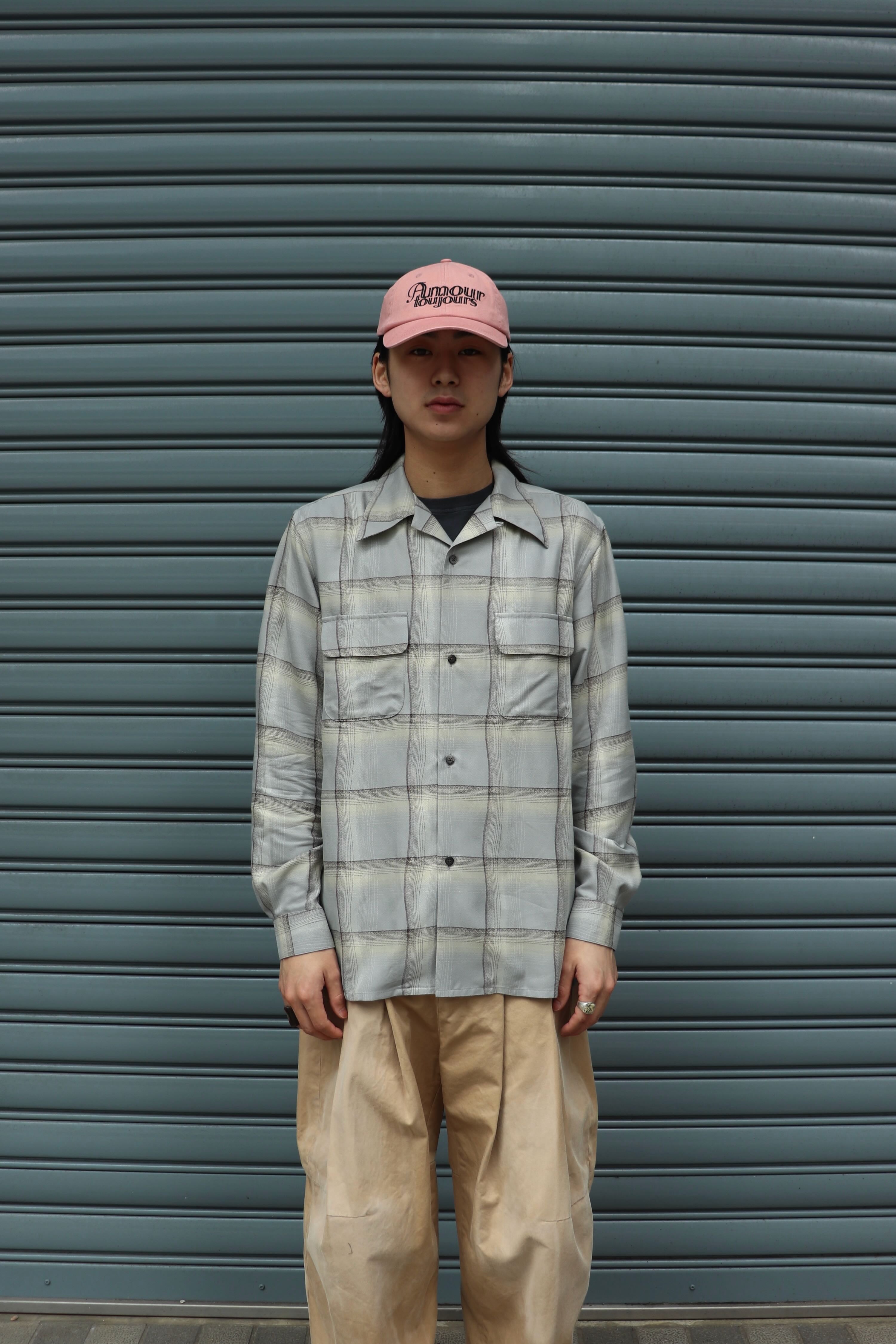トップス SUGARHILL 25AW Plaid Open Collar Shirts SUGARHILL(シュガーヒル)のOMBRE PLAID OPEN COLLAR SHIRTS STAGGER