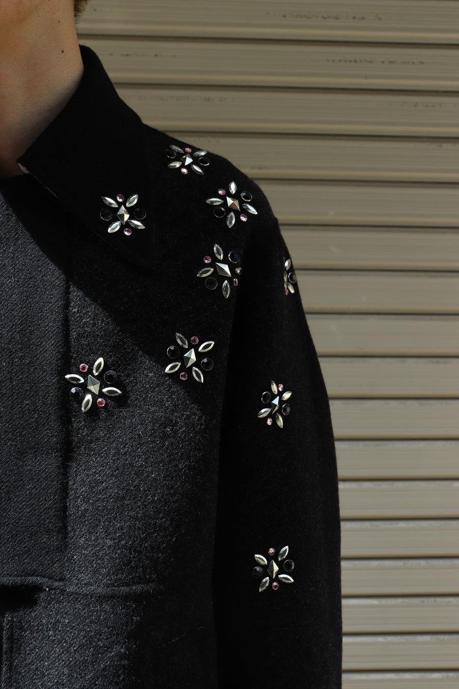 MASU  RAINDROP STUDS COAT