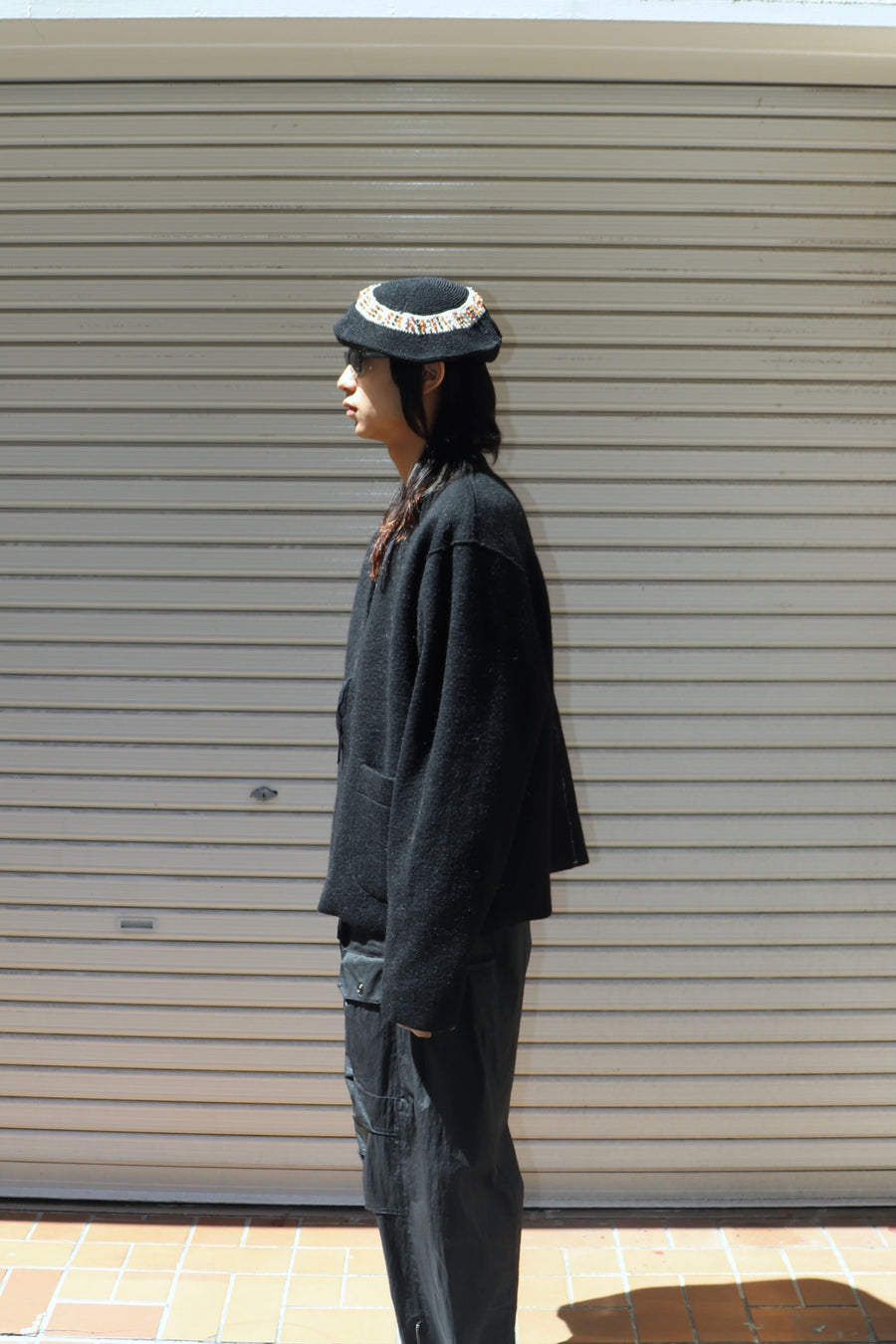 ［ー］MINUS  2025aw Cut Off 1B Cardigan(BLACK)
