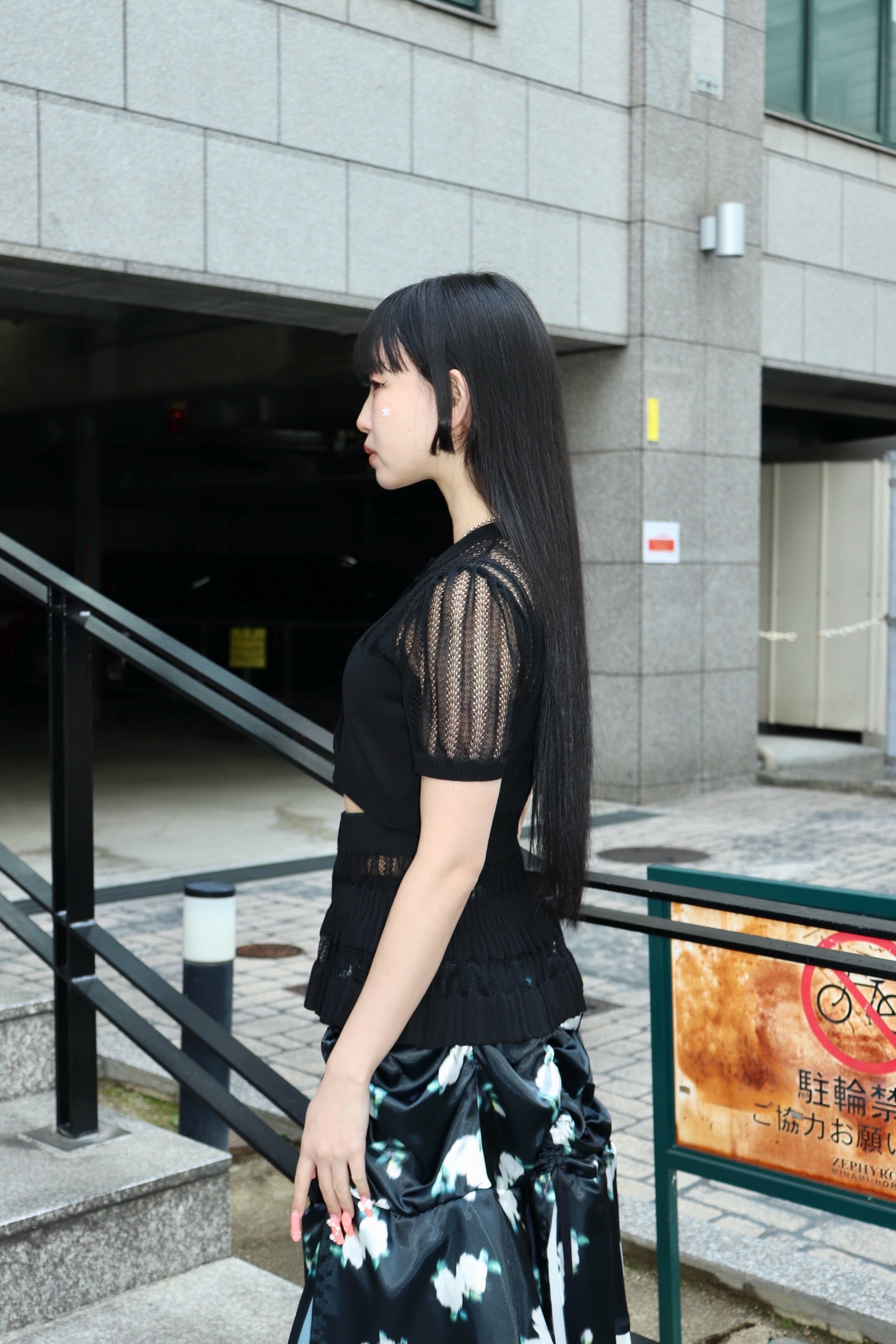 トップス FETICO CONVERTIBLE SHEER STRIPE KNIT FETICO(フェティコ)のCONVERTIBLE SHEER STRIPE KNIT CARDIGANの通販
