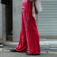 MASU(エムエーエスユー)のVELVET ZIPPER EASY PANTS PINKの通販  