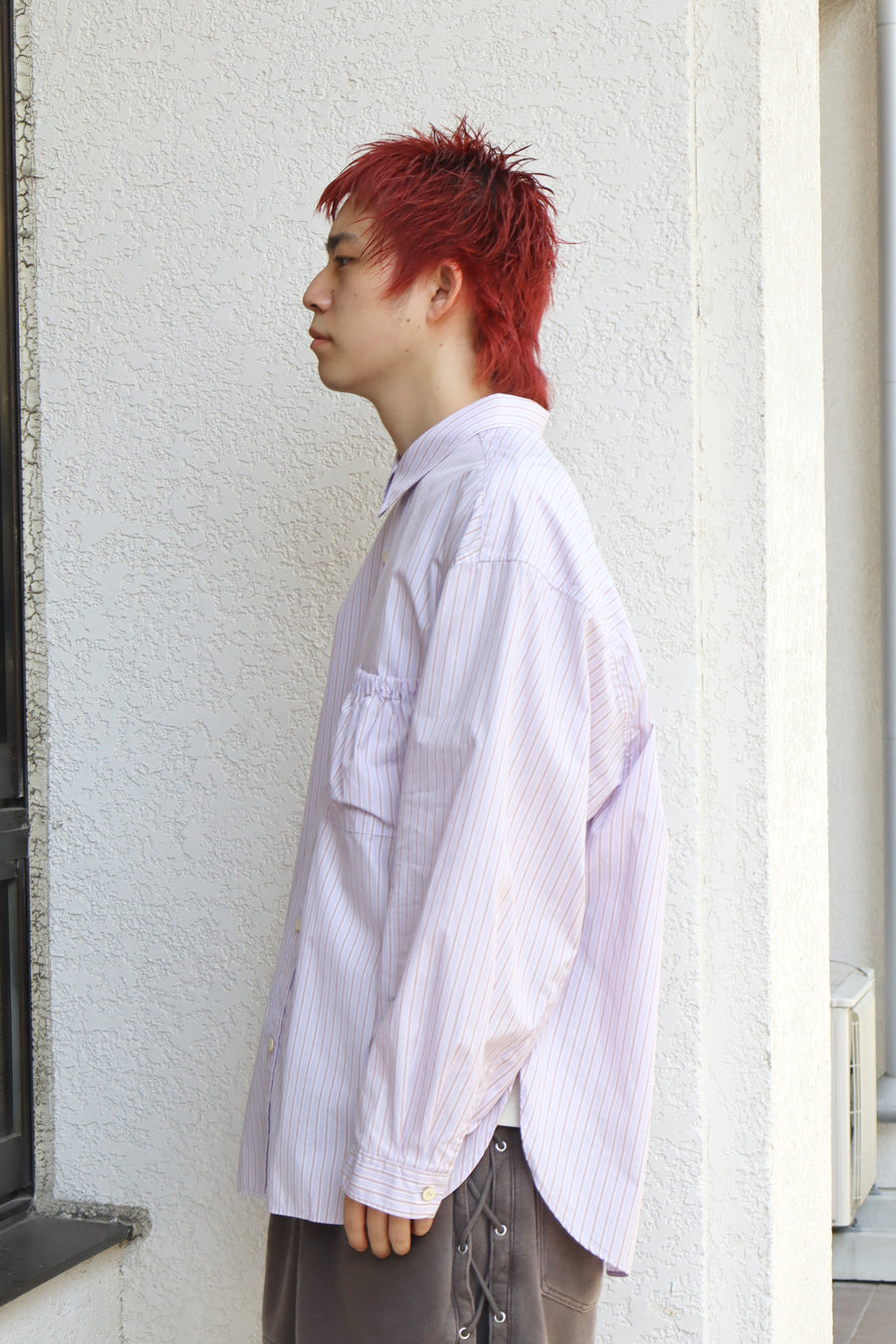 refomed  WRIST PATCH WIDE SHIRT