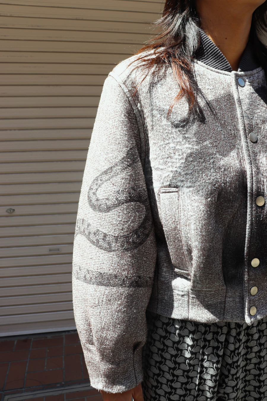 MASU  ANGEL BOMBER JACKET(GRAY)