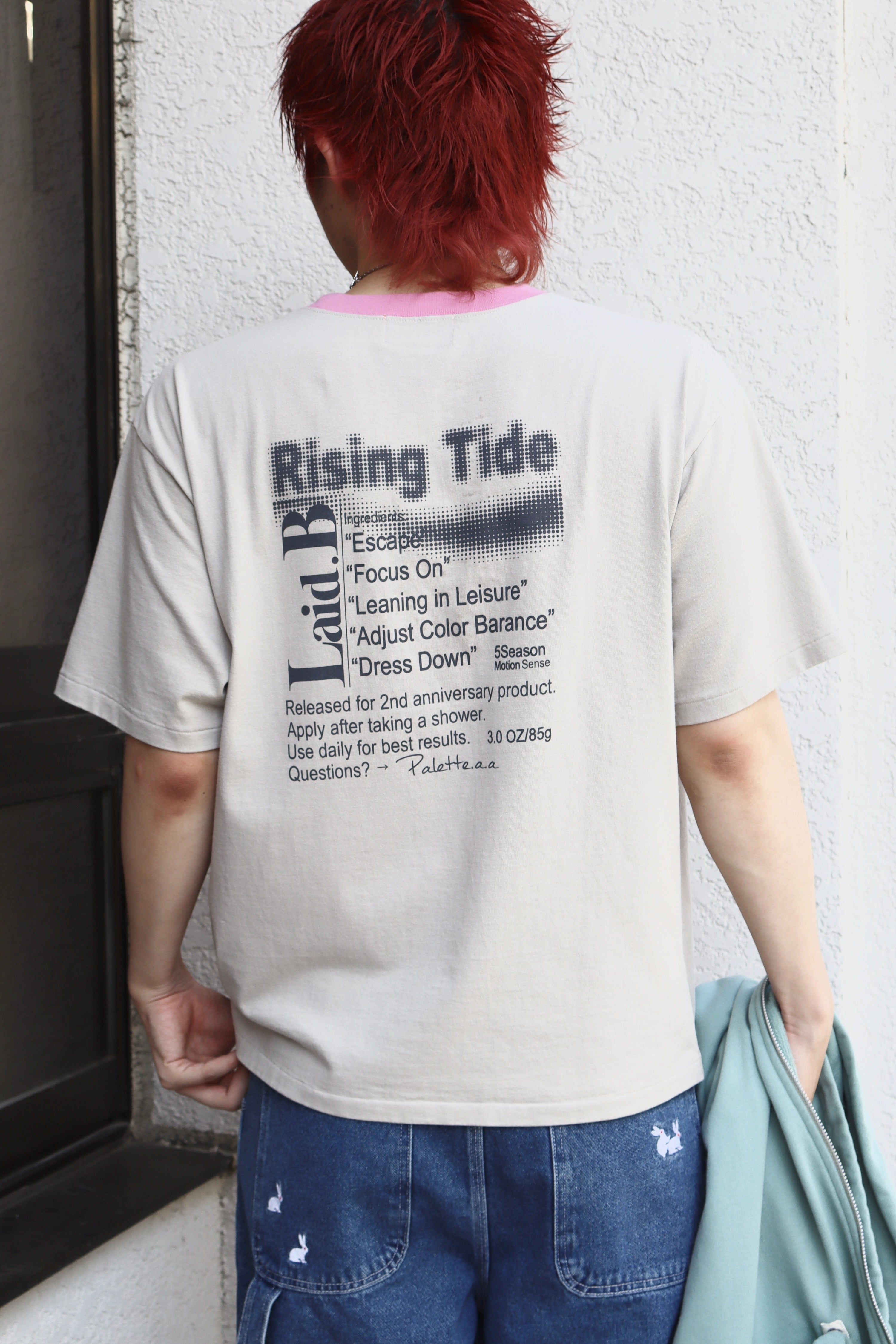 Laid.B(レイドビー)の“Exclusive”Rising tide T-Shirt BEIGE(Tシャツ 