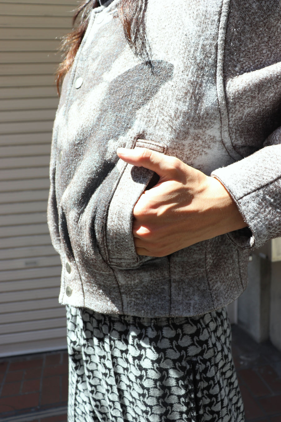 MASU  ANGEL BOMBER JACKET(GRAY)