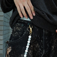 SOSHIOTSUKI(ソウシオオツキ)のJUZU WALLET CHAIN WHITEの通販