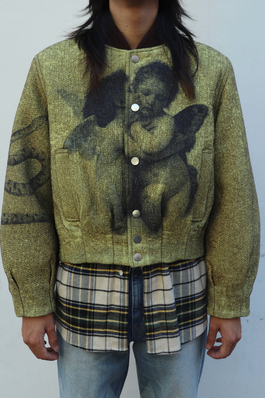 【MASU】ANGEL BOMBER JACKET - YELLOW 46 MASU(エムエーエスユー)のANGEL BOMBER JACKET YELLOWの通販｜PALETTE