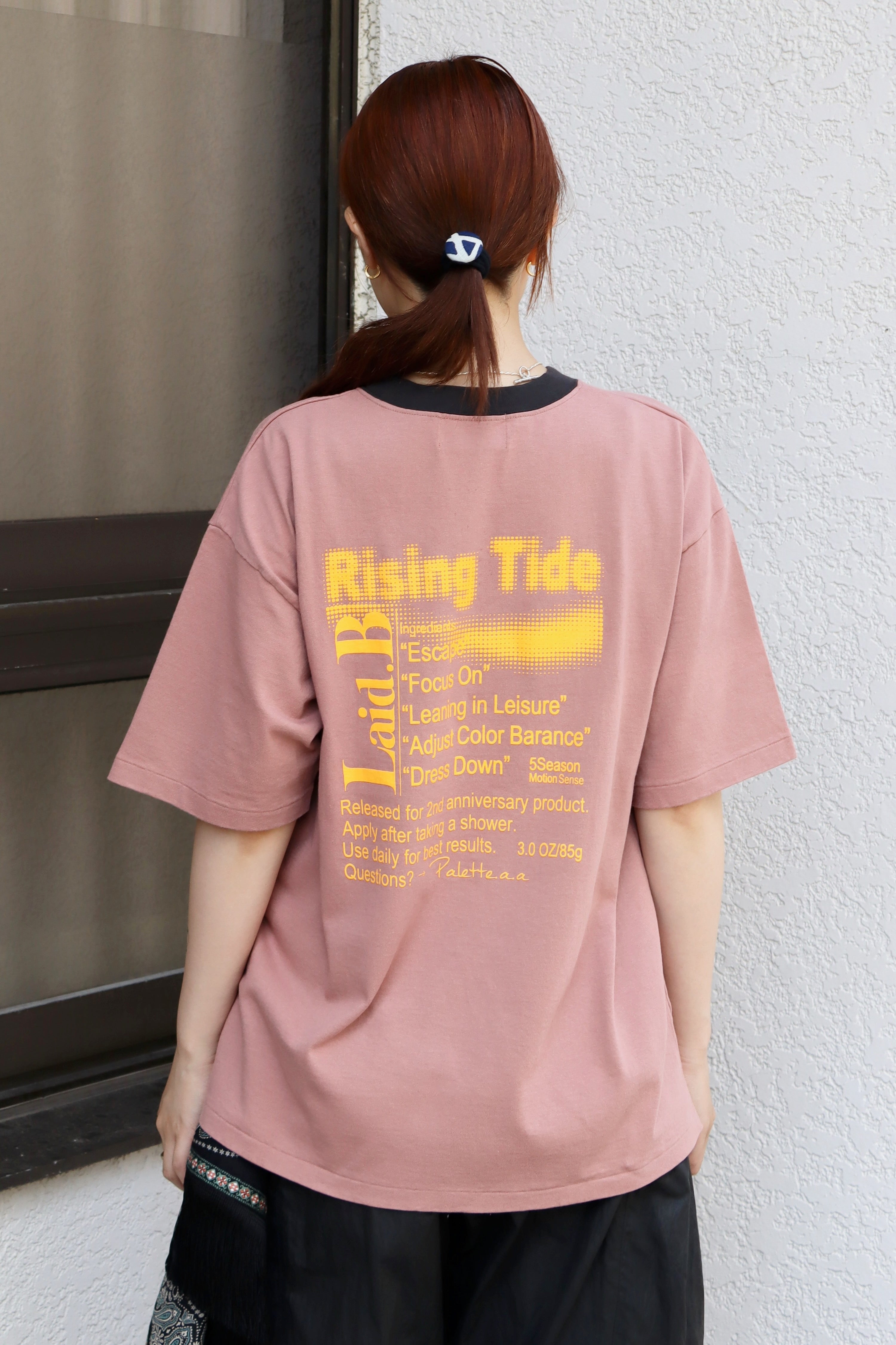 Laid.B(レイドビー)の“Exclusive”Rising tide T-Shirt PINK(Tシャツ)の