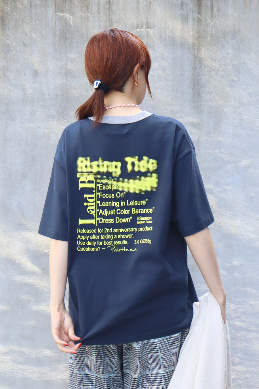 Laid.B  “Exclusive”Rising tide T-Shirt(NAVY)