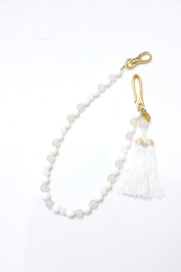 SOSHIOTSUKI  JUZU WALLET CHAIN(WHITE)