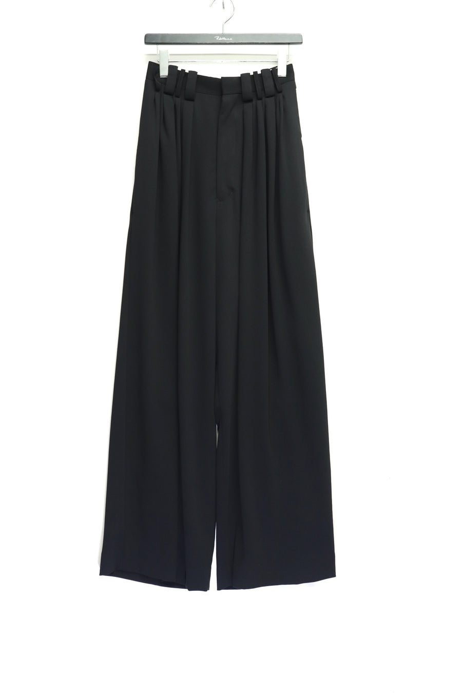 SOSHIOTSUKI(ソウシオオツキ)のEIGHT TUCK HIGH WAIST TROUSERS BLACK