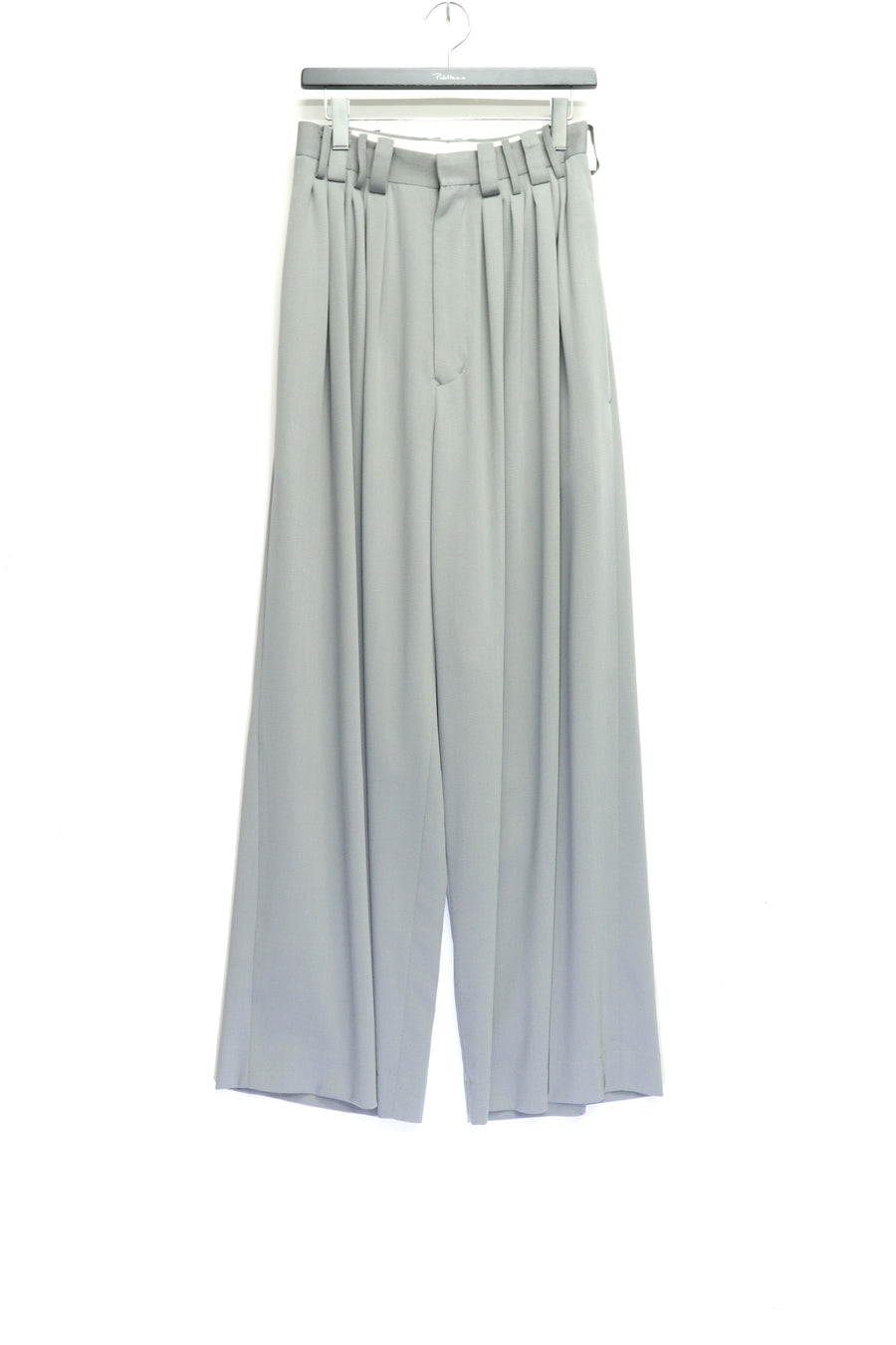 SOSHIOTSUKI(ソウシオオツキ)のEIGHT TUCK HIGH WAIST TROUSERS GRAYの