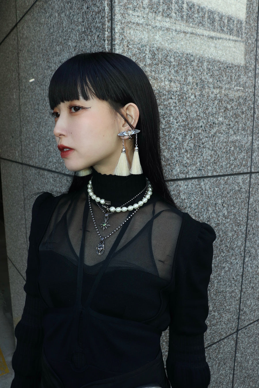 TOGA TOO  Pearl choker(WHITE)