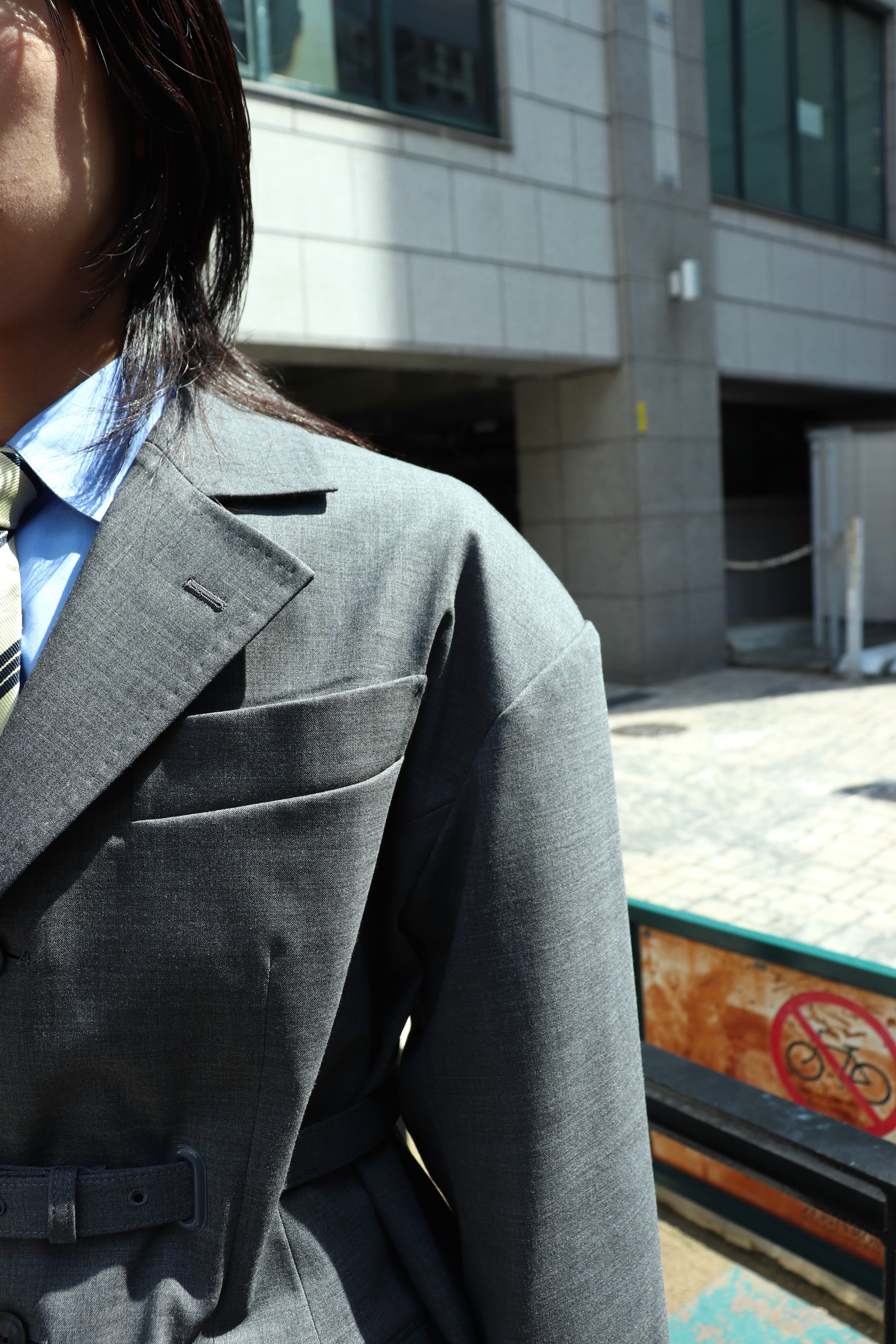 TOGA VIRILIS(トーガ ビリリース)のWool tropical bonding jacketの