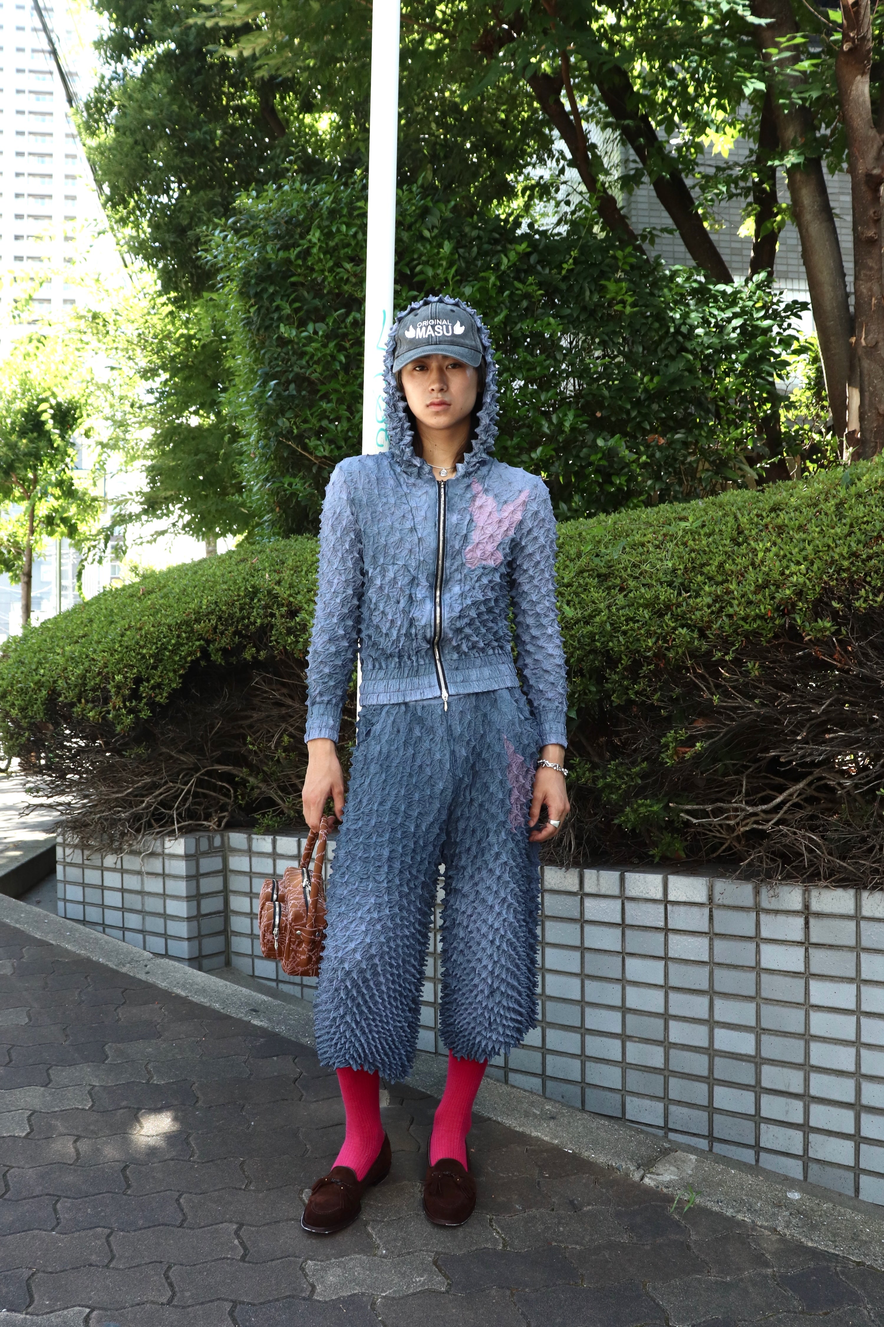 MASU(エムエーエスユー)のSPIKY ZIP-UP HOODIE FADED NAVYの通販