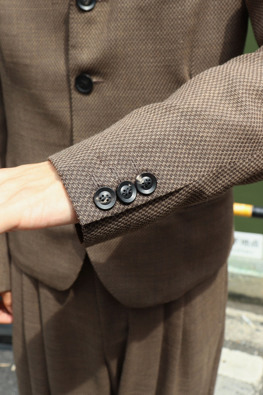 SOSHIOTSUKI  WOOL SERGE SLIM FIT JACKET