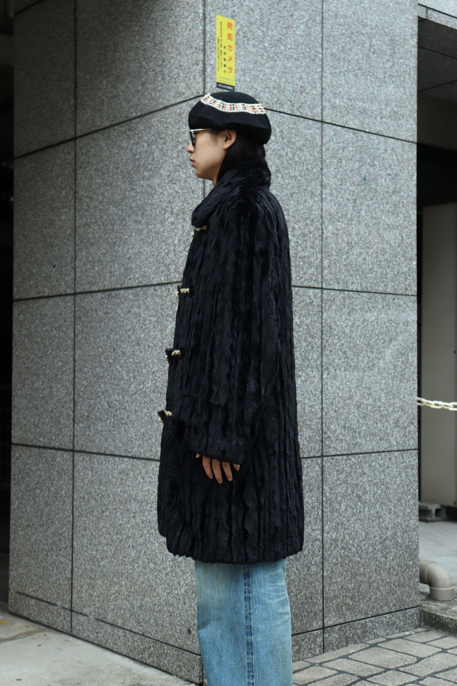 SUGARHILL  FUR COAT(BLACK)