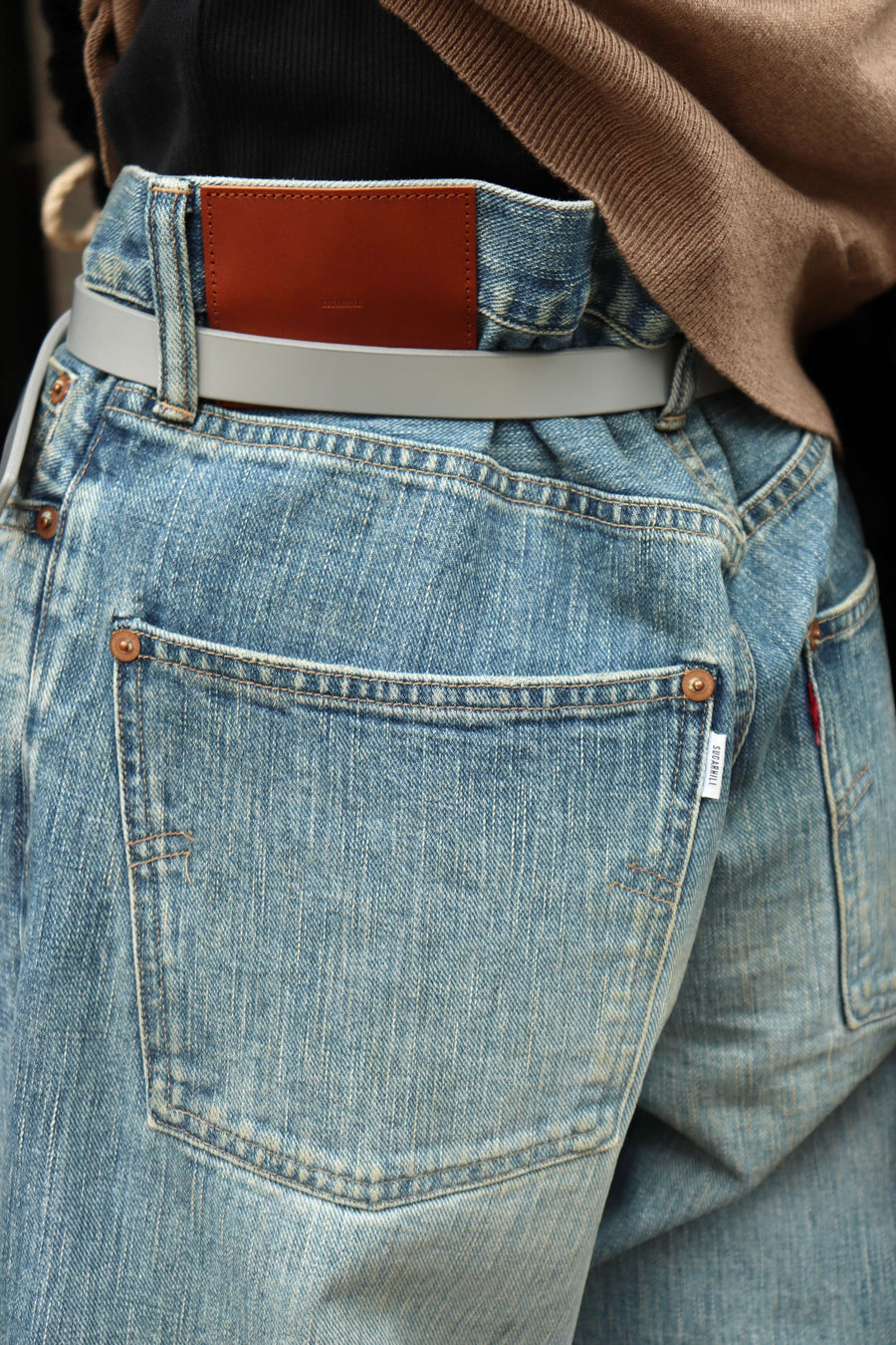 SUGARHILL  2025aw FADED MODERN DENIM PANTS WIDE CUT