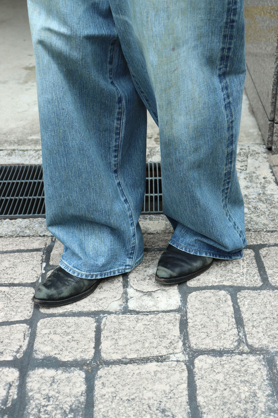 SUGARHILL  2025aw FADED MODERN DENIM PANTS WIDE CUT