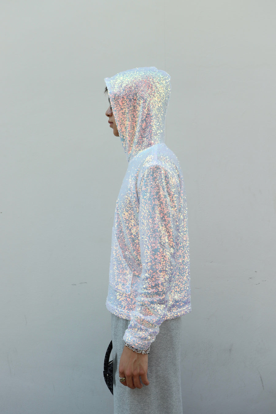 MASU  SEQUINS HOODIE