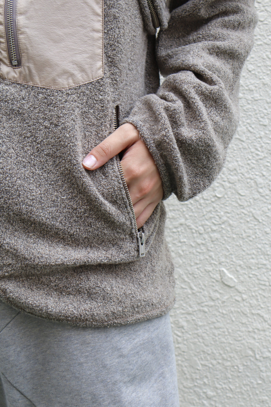 SUGARHILL  BOA ZIP JACKET(BEIGE)