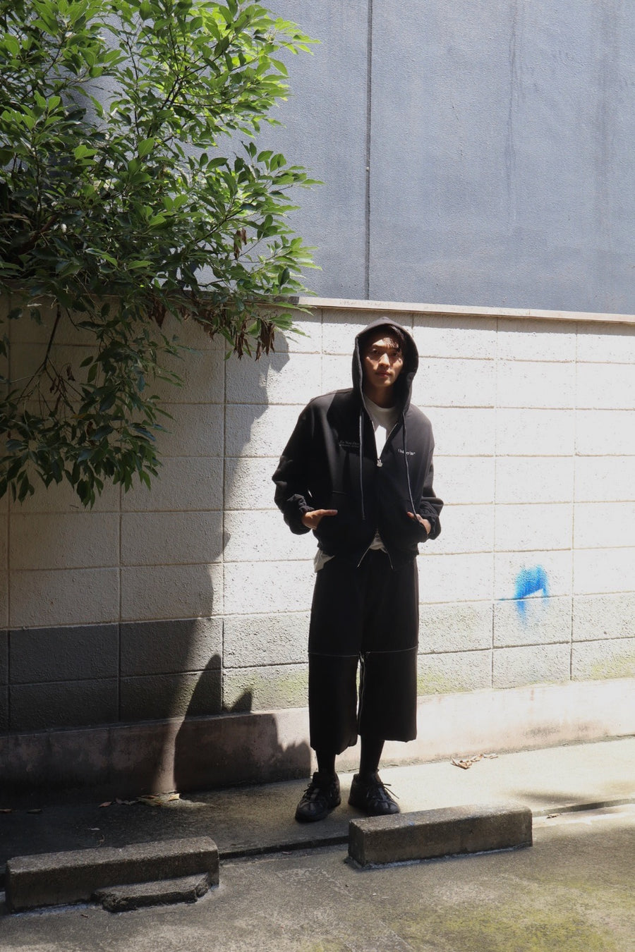 SHINYAKOZUKA  ORDINARY OLD STYLE ZIP HOODIE(BLACK)