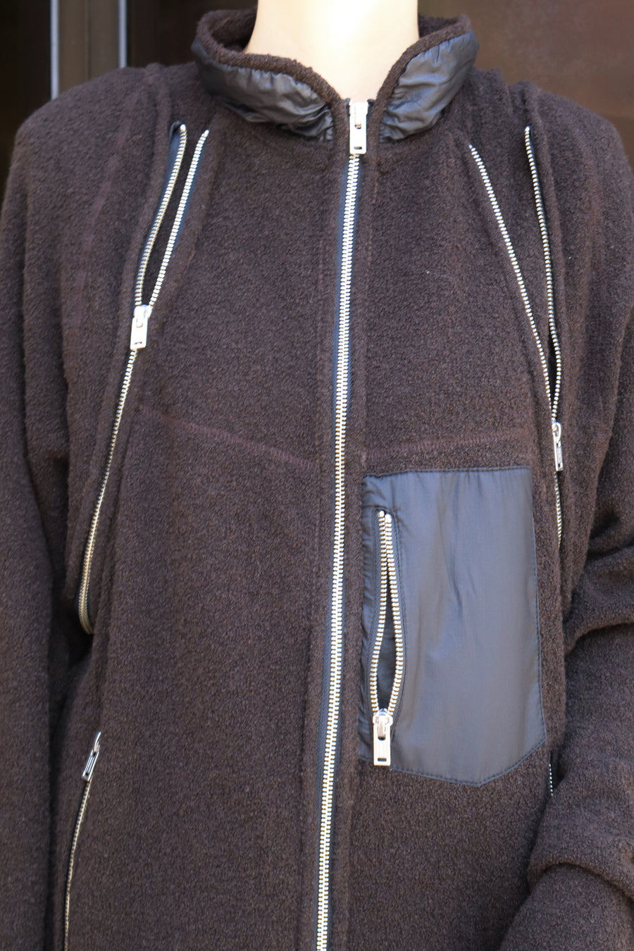 SUGARHILL  BOA ZIP JACKET(DARK BROWN)