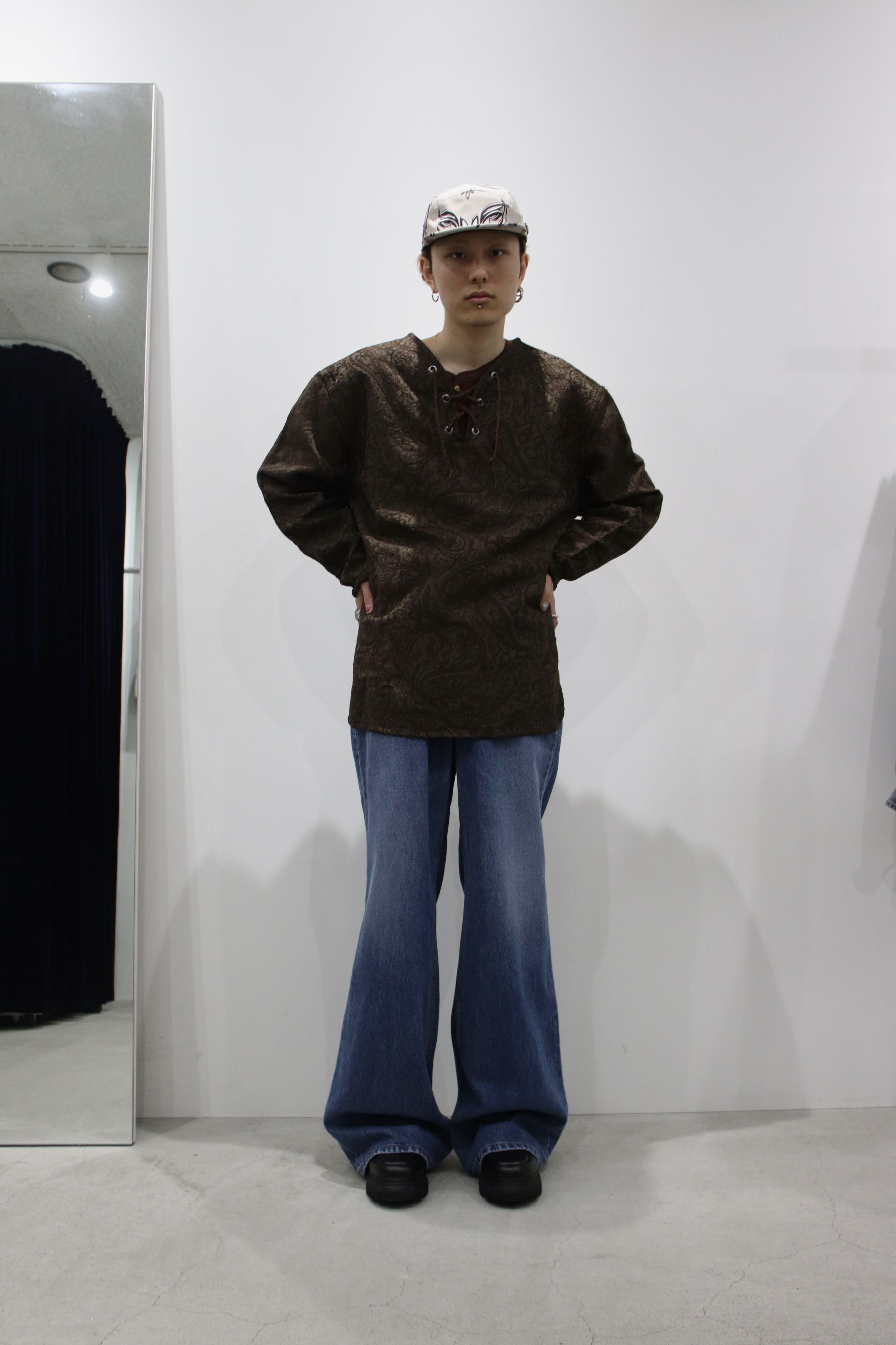 LITTLEBIG(リトルビッグ)のWide Denim Bio Bleach Indigo or Blackの