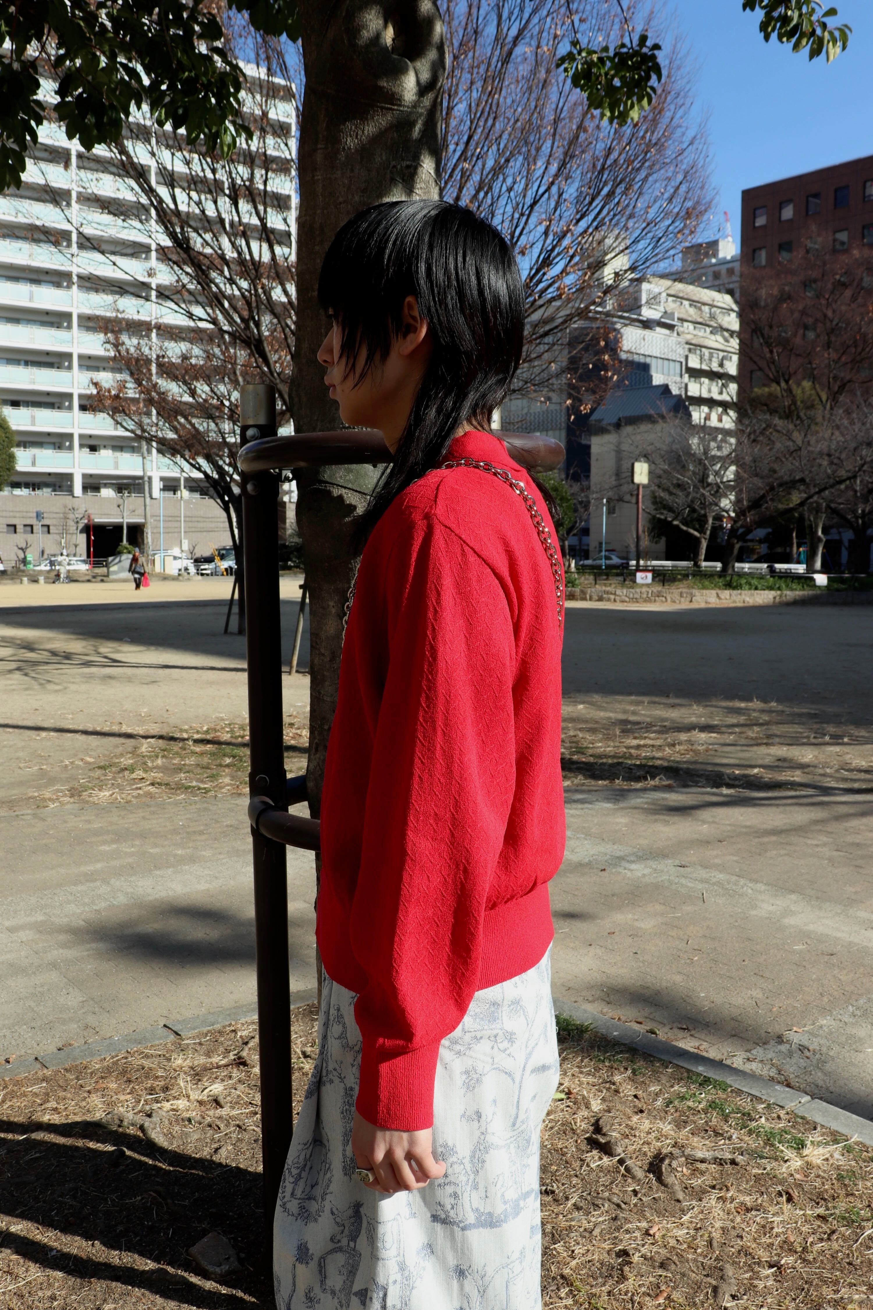 SUGARHILL(シュガーヒル)のGIMA BOUCLE KNIT SWEATER REDの通販
