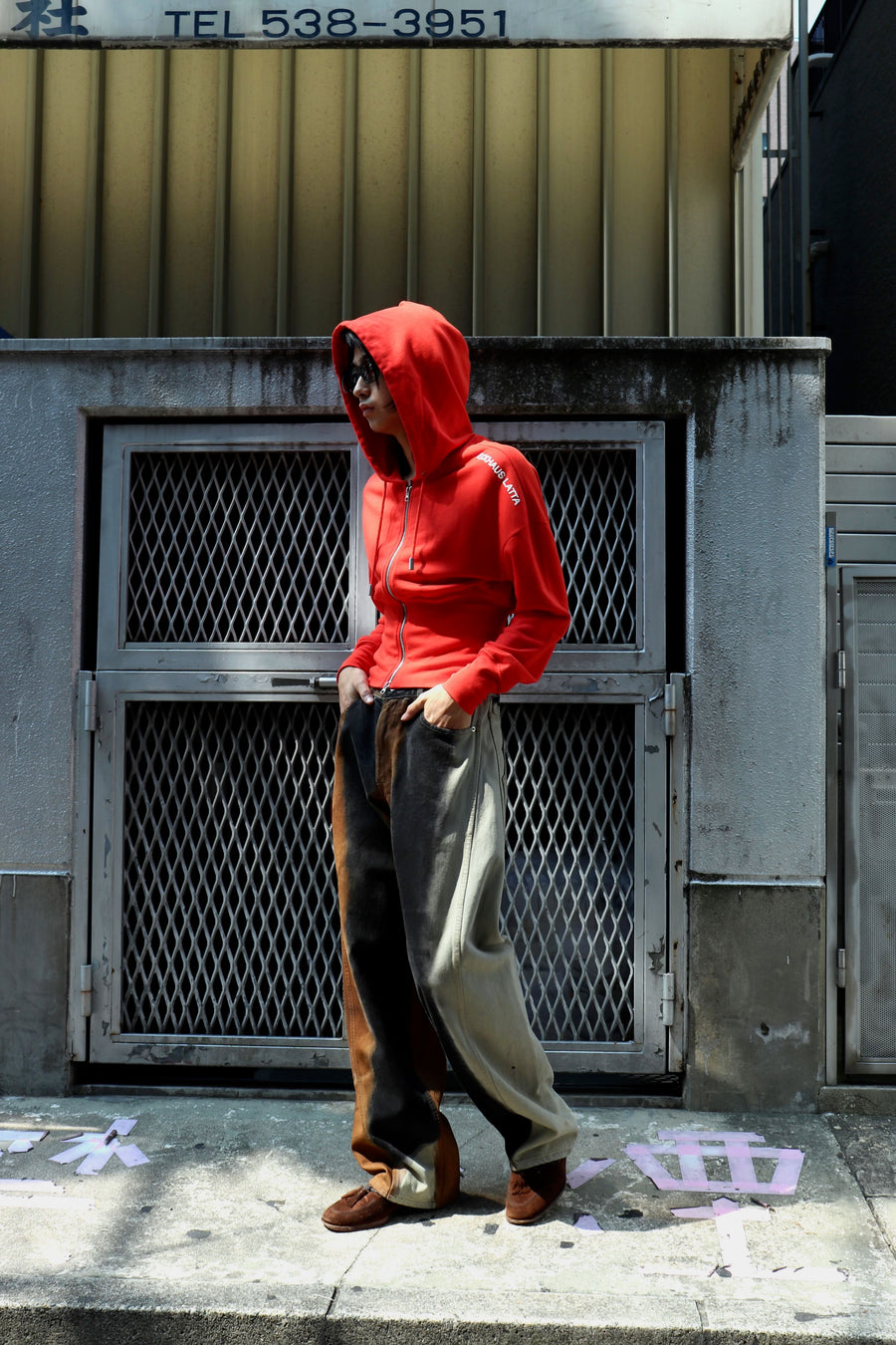 ECKHAUS LATTA  SNATCHED HOODIE(RED)