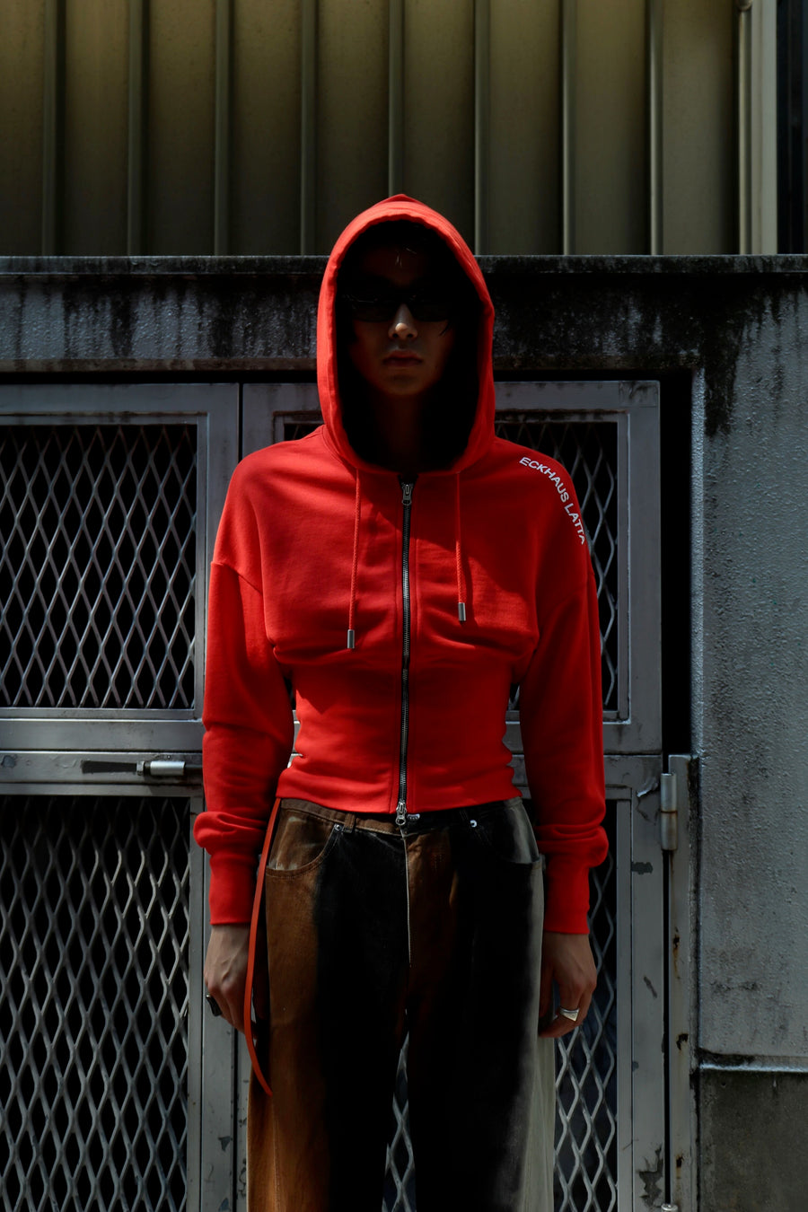 ECKHAUS LATTA  SNATCHED HOODIE(RED)