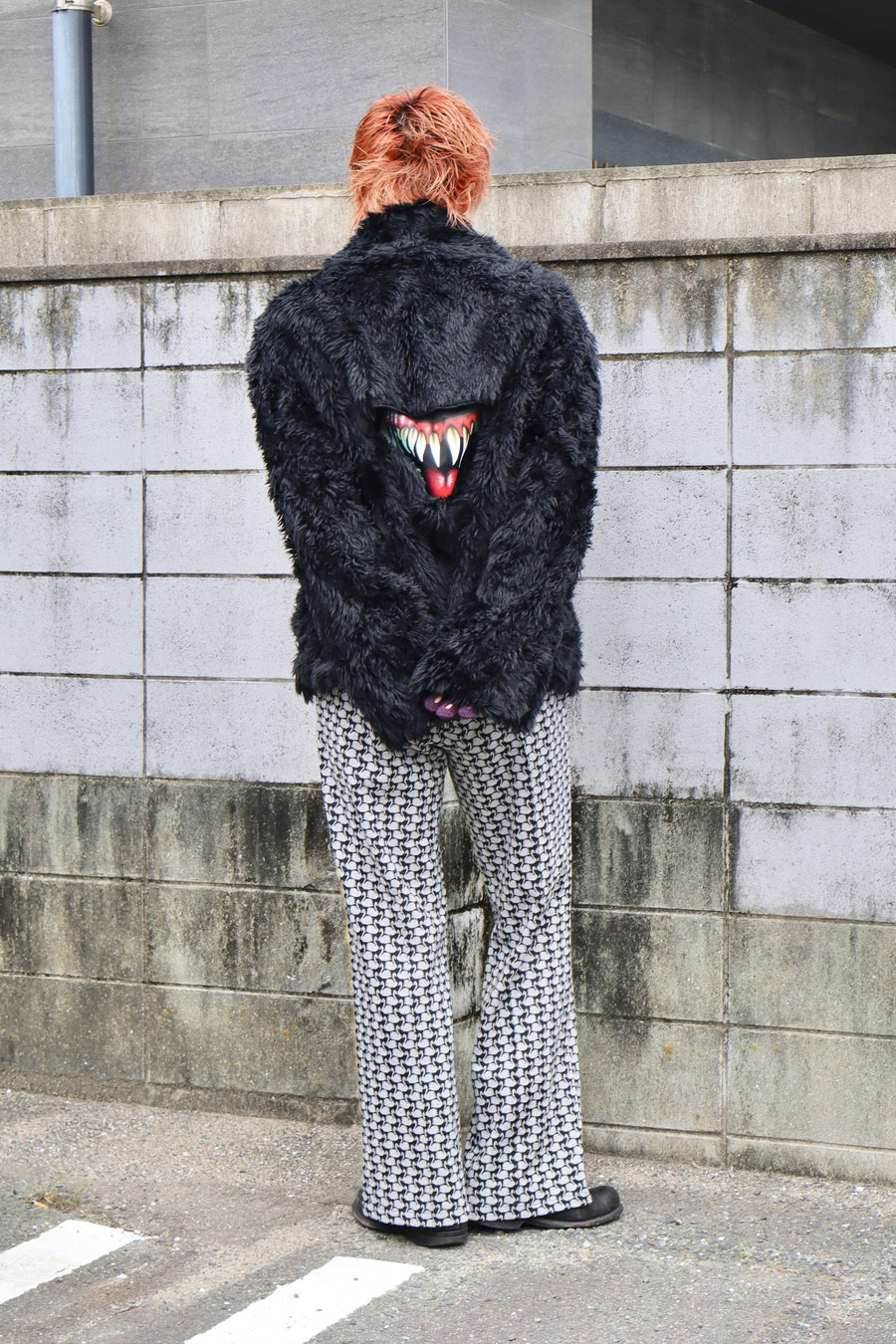 doublet  SINISTER MOUTH FAUX FUR JACKET