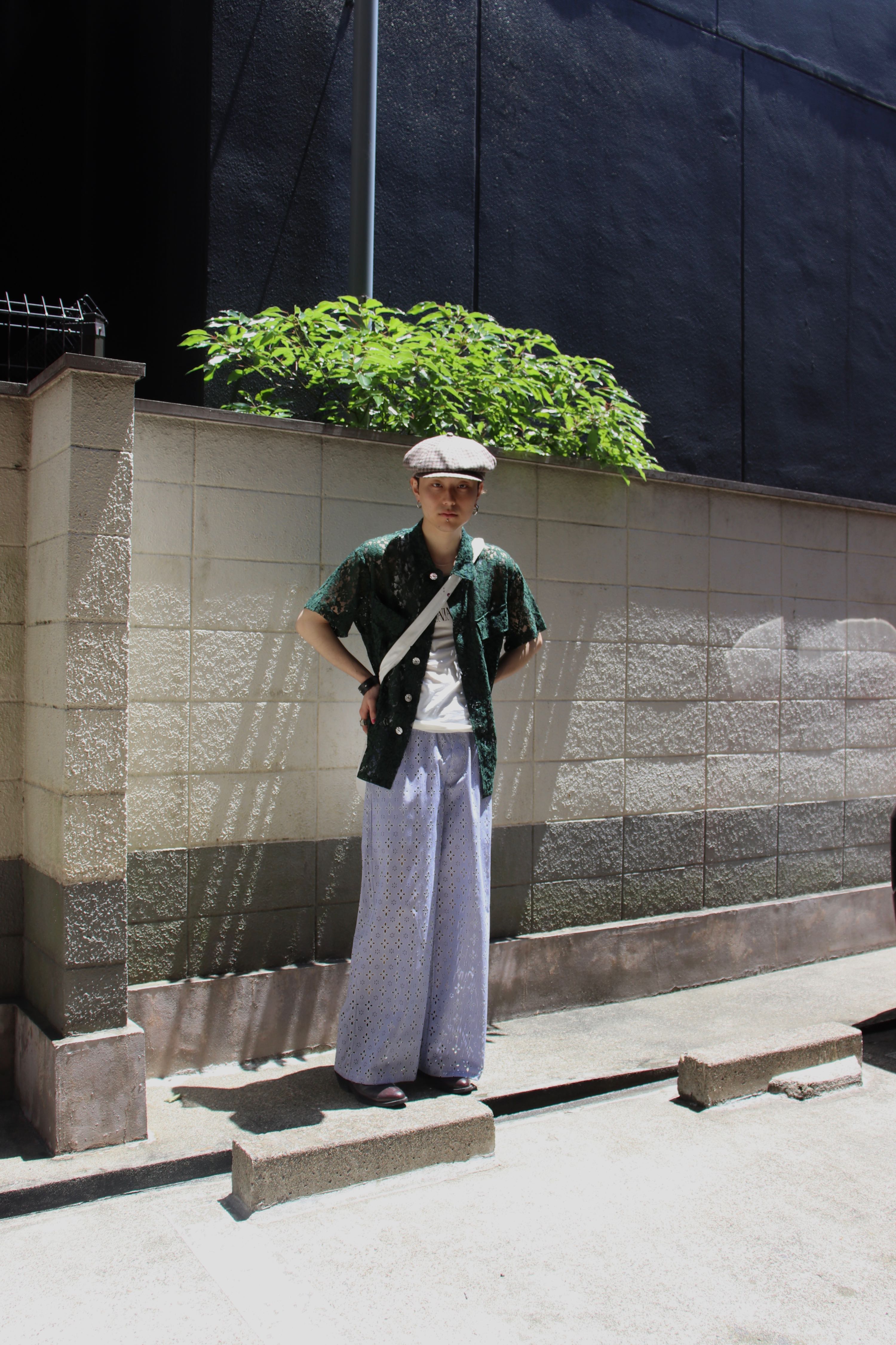 Urig（ウーリッヒ）のLACE FATIGUE SHIRT SS GREEN（シャツ）の通販 