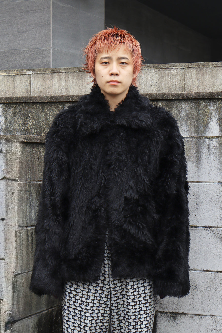 doublet  SINISTER MOUTH FAUX FUR JACKET