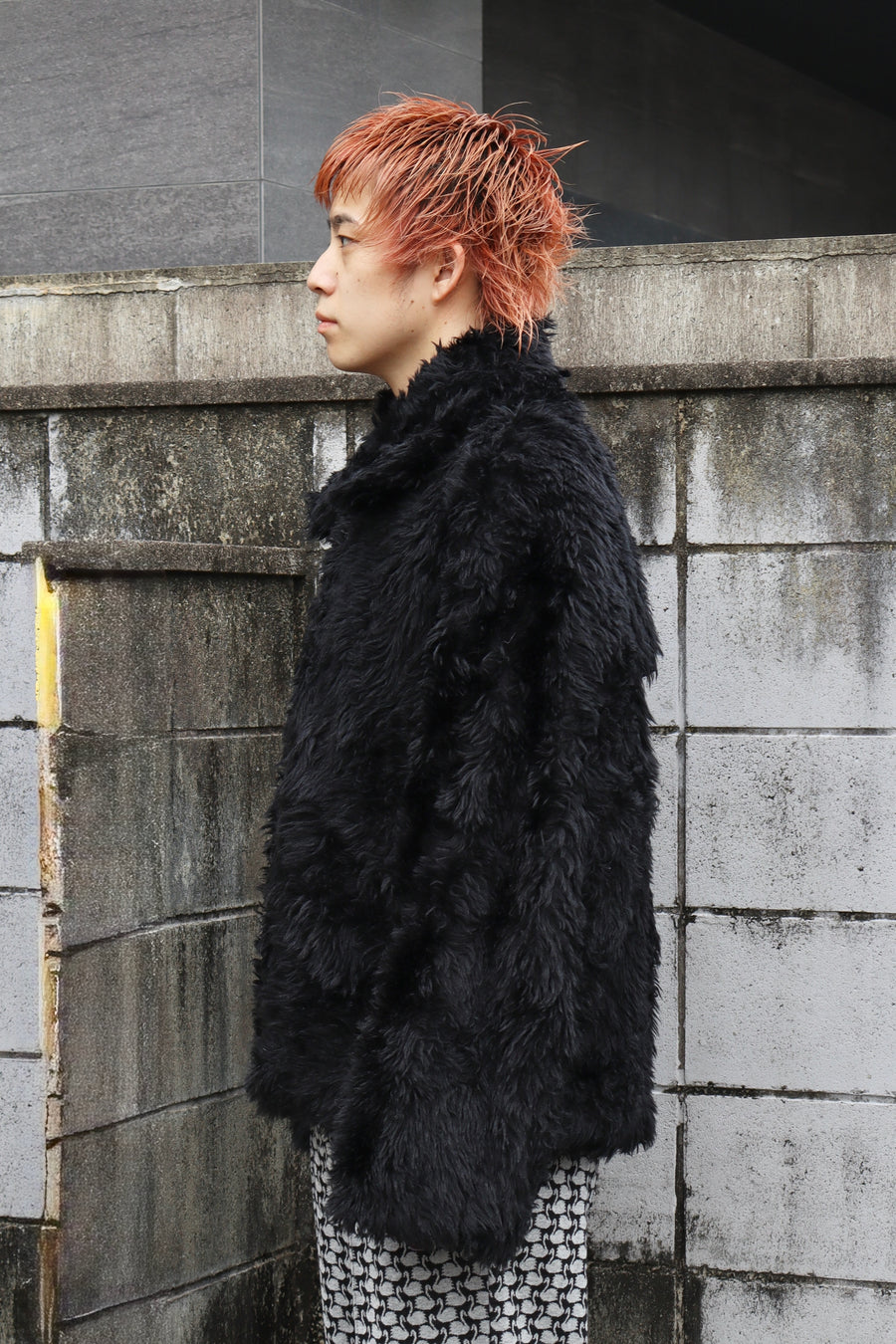 doublet  SINISTER MOUTH FAUX FUR JACKET