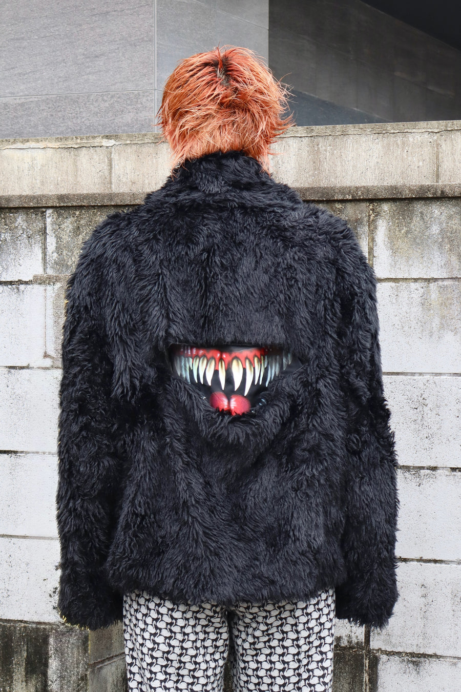 doublet  SINISTER MOUTH FAUX FUR JACKET