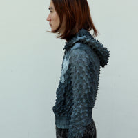 MASU(エムエーエスユー)のSPIKY ZIP-UP HOODIE FADED BLACKの通販